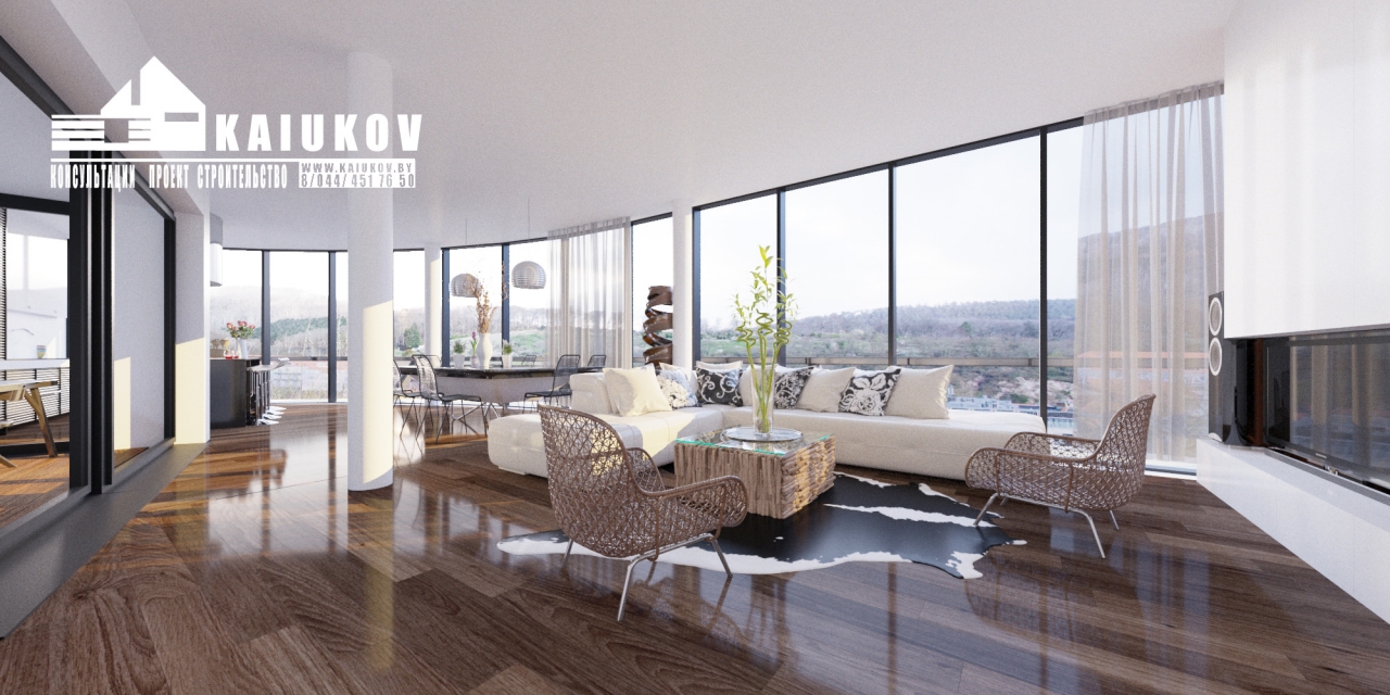 Интерьер Гостиной пенхауса